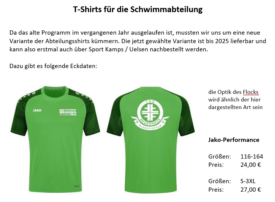 Neu TShirts Bestellmoeglichkeit